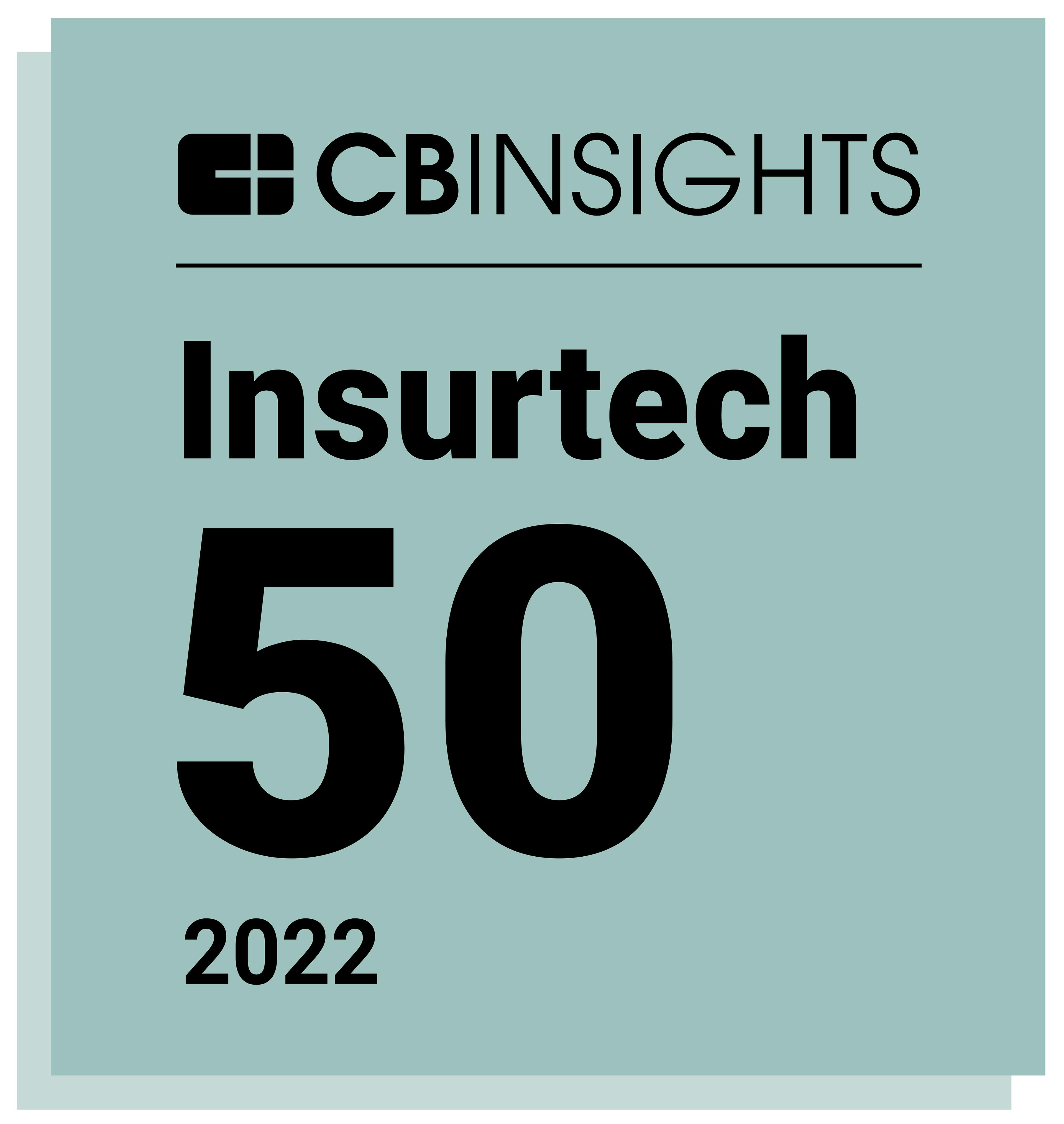 CB Insights 2022 The Insurtech 50: The World’s Top Private Insurance Tech Companies logo