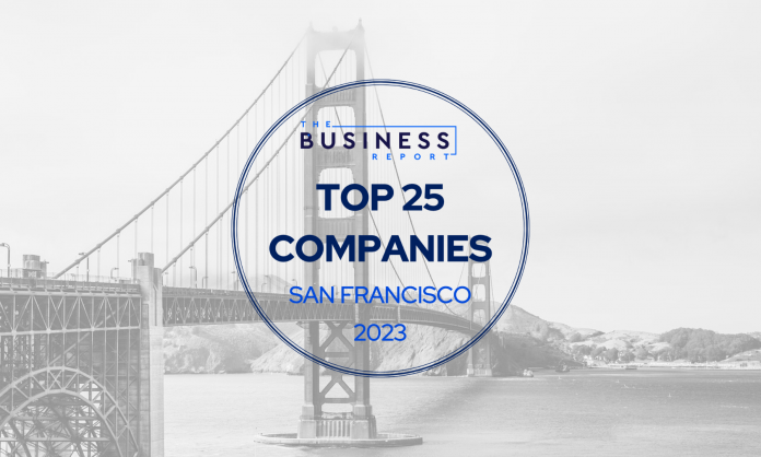 2023 The Business Report’s Top 25 Companies of San Francisco award logo