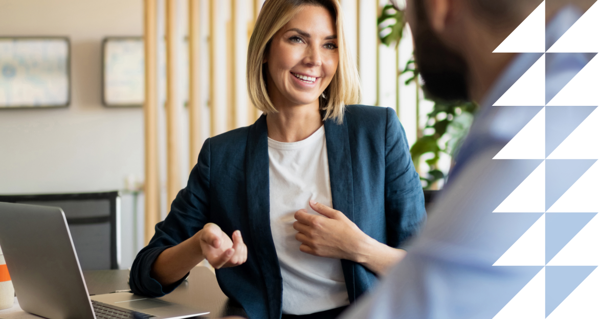 Broker discussing claims with a policyholder