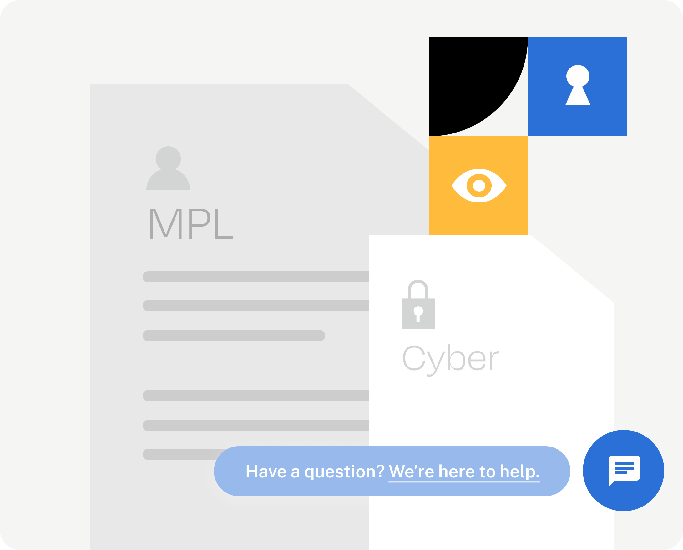 Visual metaphor or iconography related to the advantages of Miscellaneous Professional Liability Insurance, likely emphasizing security, comprehensive coverage, or partnership.